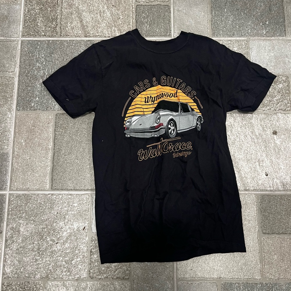 Walt Grace Vintage Wynwood Miami Porsche Cars & Guitars Graphic T-Shirt S